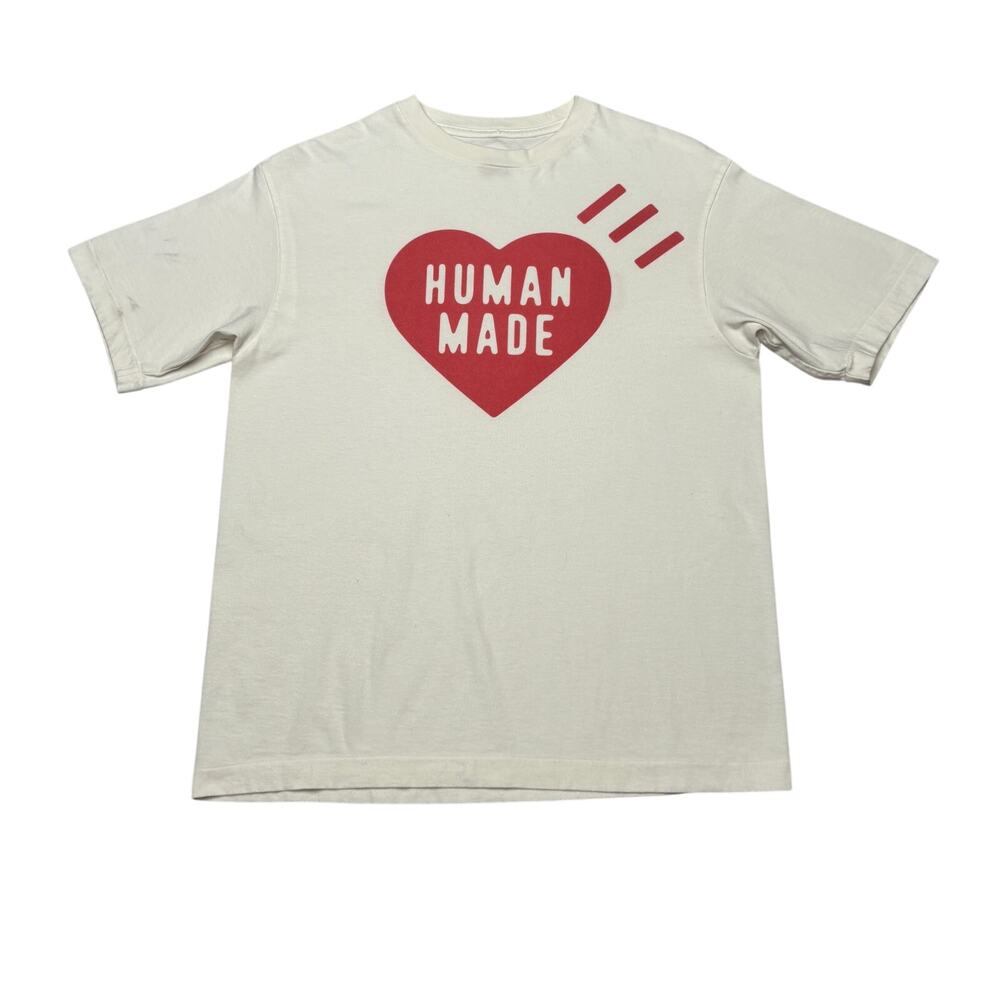 Human Made Heart Date Logo Tee Shirt Small 6.11.24 Election Japanese Streetwear